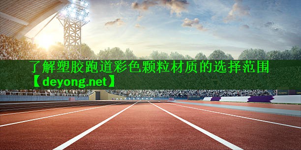 <strong>了解塑胶跑道彩色颗粒材质的选择范围</strong>