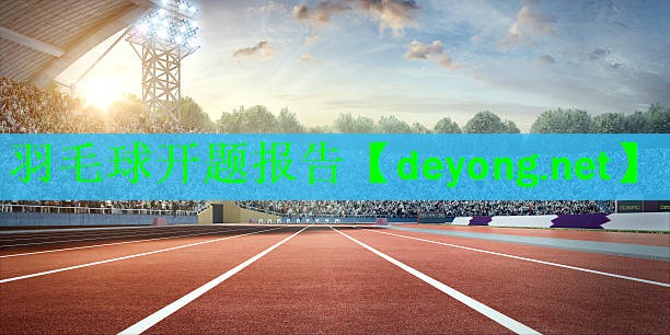 羽毛球开题报告